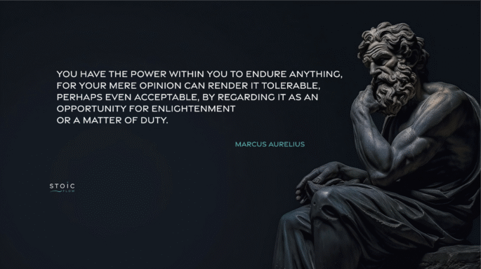 Marcus Aurelius' quote about the power to endure