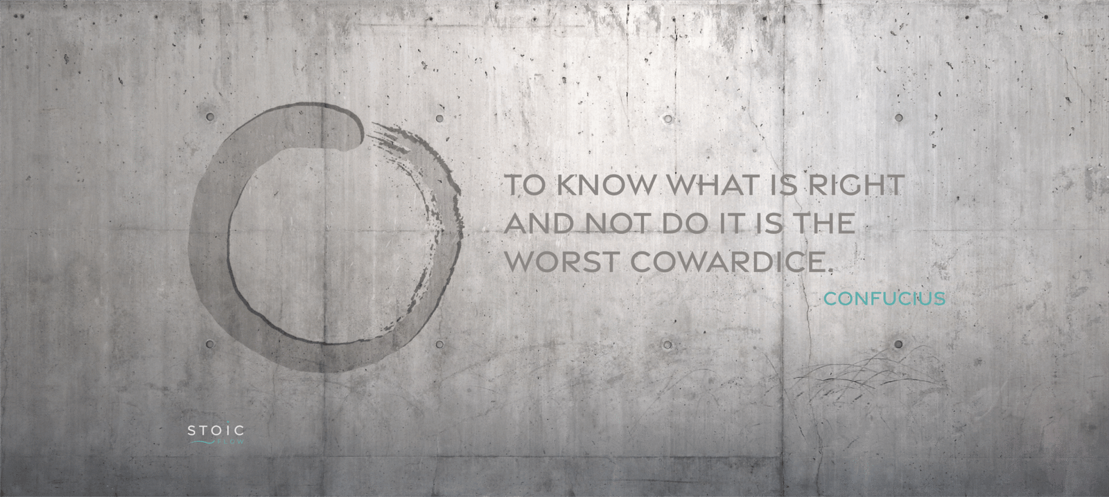 Confucius' quote about doing what is right