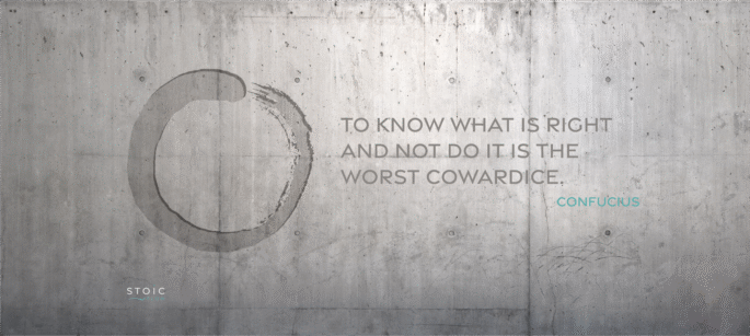 Confucius' quote about doing what is right